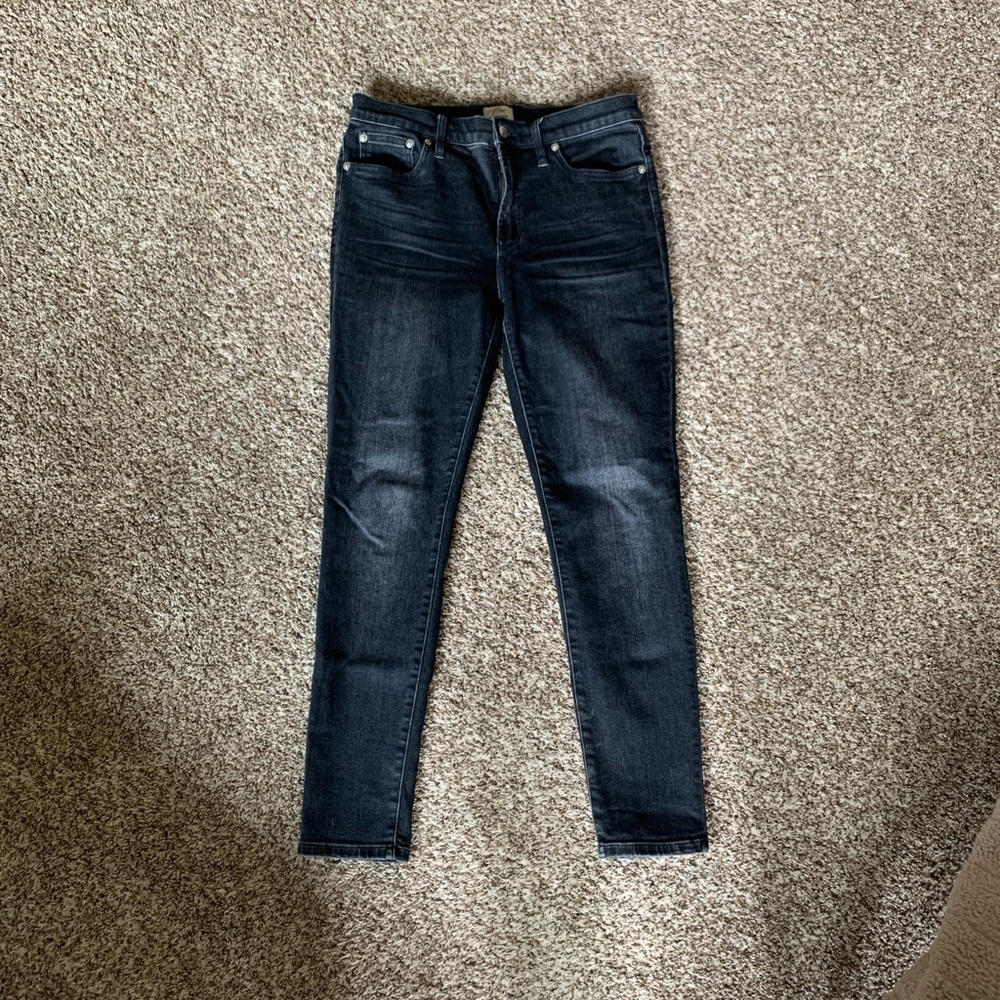 J. Crew Black Skinny Jeans with Tapered Fit